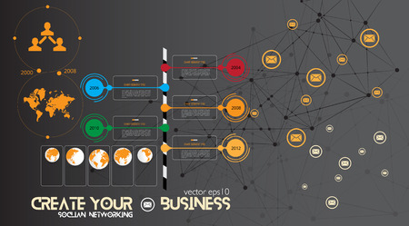 Vector of illustration infographicのイラスト素材