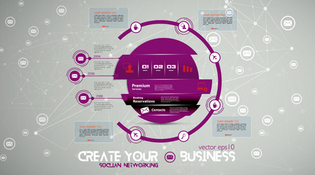 Vector of illustration infographicのイラスト素材