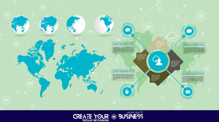 Vector of illustration infographicのイラスト素材