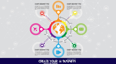 Vector of illustration infographicのイラスト素材