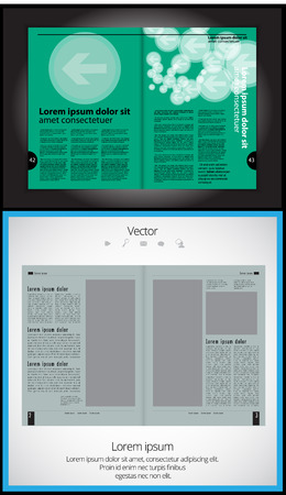 Magazine layout. Editable vectorのイラスト素材