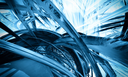 3D futuristic backgroundの写真素材