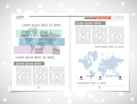 Magazine layout. Editable vectorのイラスト素材