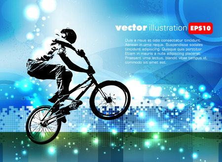 BMX rider. Vectorのイラスト素材
