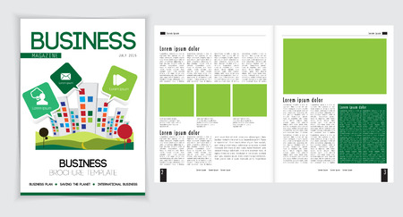 Magazine layout, vectorのイラスト素材