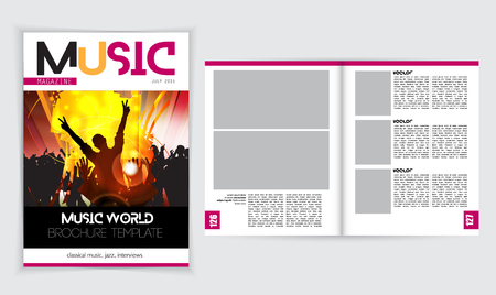 Magazine layout. Editable vectorのイラスト素材