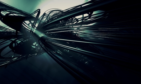 3D cyber futuristic background