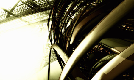 3D cyber futuristic backgroundの写真素材