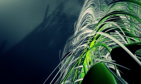 3D cyber futuristic backgroundの写真素材