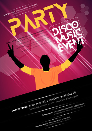 Music event posterのイラスト素材