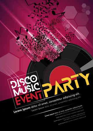 Music event posterのイラスト素材