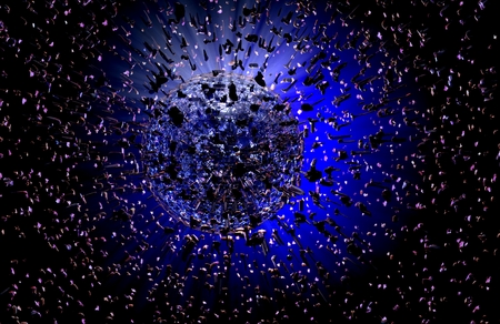 3d explosion backgroundの写真素材