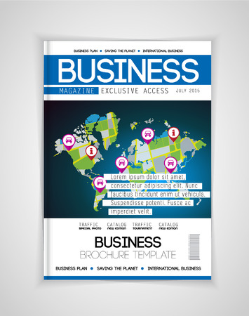Cover of business magazine, vectorのイラスト素材