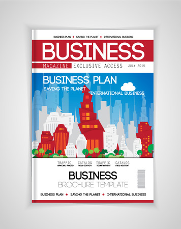 Cover of business magazine, vectorのイラスト素材
