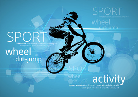 BMX biker. Vectorのイラスト素材