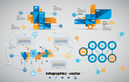 Business Infographicsのイラスト素材