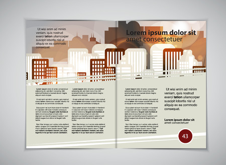 Magazine layout, vectorのイラスト素材
