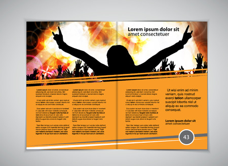 Magazine layout, vectorのイラスト素材