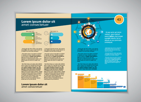 Magazine layout, vectorのイラスト素材