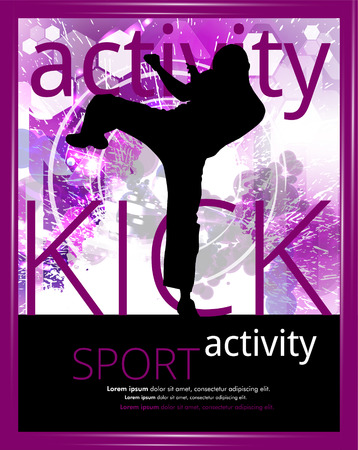 Karate training, vectorのイラスト素材