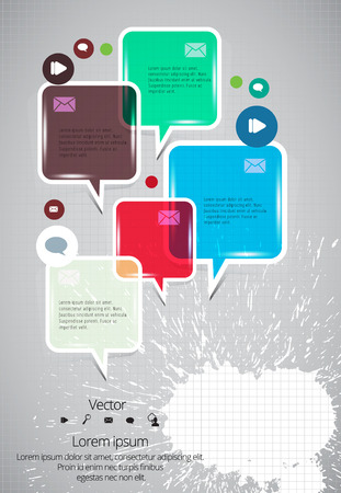 Vector speech bubbleのイラスト素材