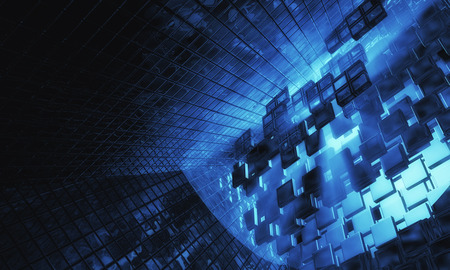 3D futuristic backgroundの写真素材