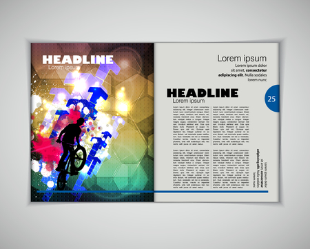 Magazine layout, vectorのイラスト素材