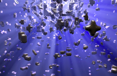 3d explosion backgroundの写真素材