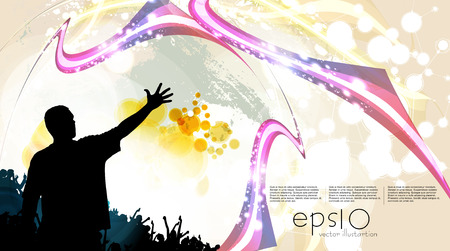 Music backgrounds ready for a posterのイラスト素材