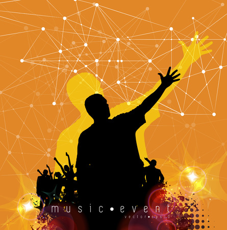 Music backgrounds ready for a posterのイラスト素材