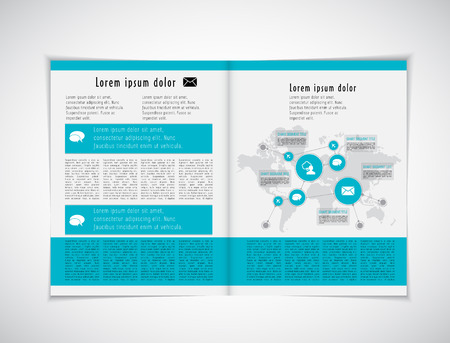 Magazine layoutのイラスト素材