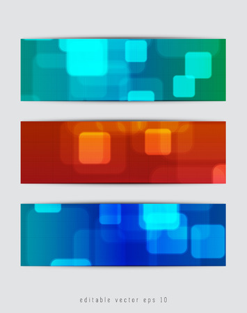 Abstract backgrounds with vector design elements. Banner setのイラスト素材