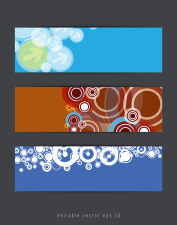 Abstract backgrounds with vector design elements. Banner setのイラスト素材