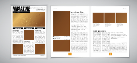 Magazine layout. Editable vectorのイラスト素材