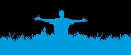 Club party illustration. Music event background.のイラスト素材