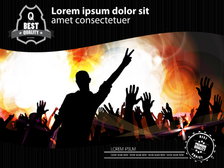 Music backgrounds for poster or bannerのイラスト素材