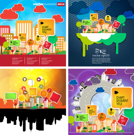 Vector of city skylineのイラスト素材