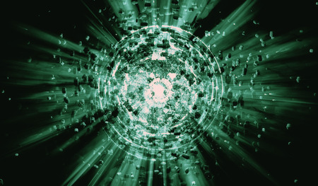 3D futuristic background