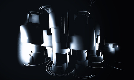 3D futuristic background