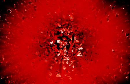 Red explosion background