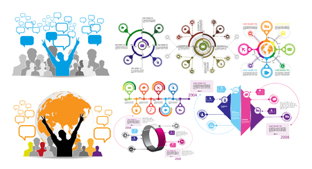 Infographics vector design templateのイラスト素材