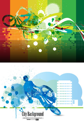 BMX biker. Vectorのイラスト素材