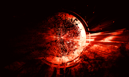 3D futuristic backgroundの写真素材