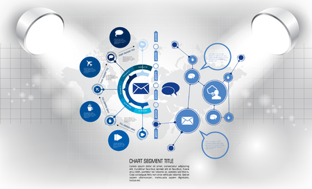 Vector of illustration infographicのイラスト素材