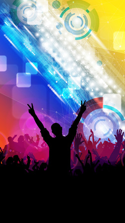 Music event illustration. Background for new year party poster vectorのイラスト素材