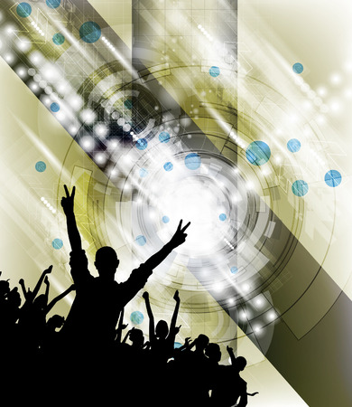 Music event illustration. Background for new year party poster vectorのイラスト素材