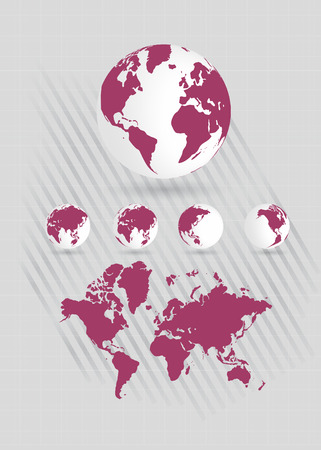 world mapのイラスト素材