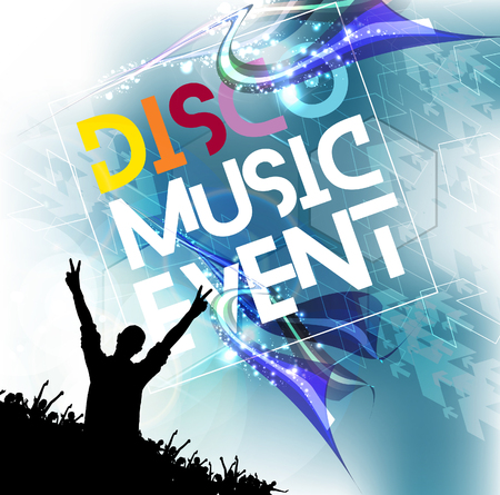 Crowd of people dancingのイラスト素材