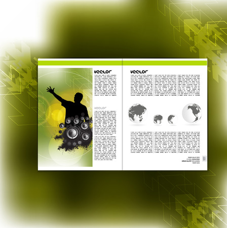 Newspaper template, vectorのイラスト素材