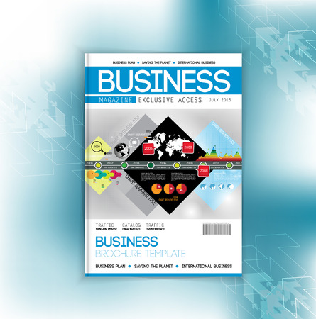 Design layout for magazine or brochureのイラスト素材